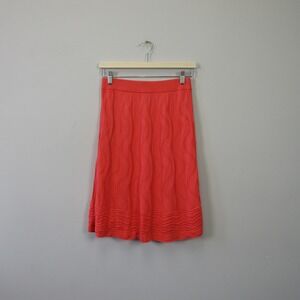 Missoni Coral Wave Pattern Midi Skirt